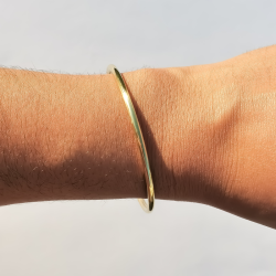 Pulseras de latón solido, pulido a espejo, hechas a mano | Arias Teuffel