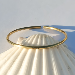 Pulseras Brazalete, texturizadas en latón pulido espejo - Bohemia - Hecho a mano