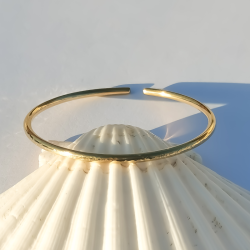 Bracelets effet martelé en laiton poli miroir - Bohème - Fait main - ARIAS TEUFFEL