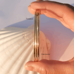 SALVAJE- Pulseras- 2mm- Bohemias- Latón Ético- Hechas a Mano- Arias Teuffel