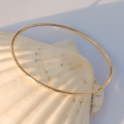 HUELLAS- Bracelets- Joncs- 2mm- Martelé- Laiton Éthique- Bohèmes- Faits Main