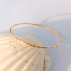 DESIERTO- Bracelets- Joncs- 2mm- Texturé- Laiton Éthique- Bohèmes- Faits Main